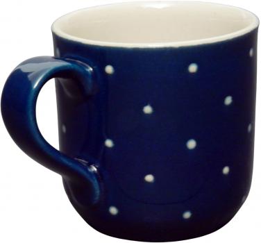 Coffee mug with font blue 1 point