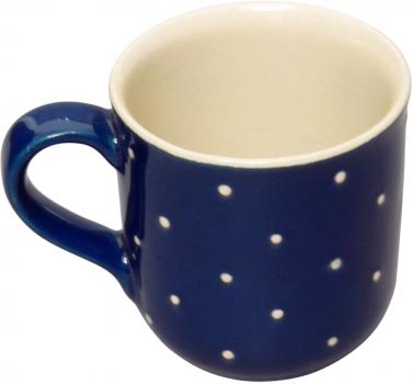 Kaffeebecher blau 1 Punkt