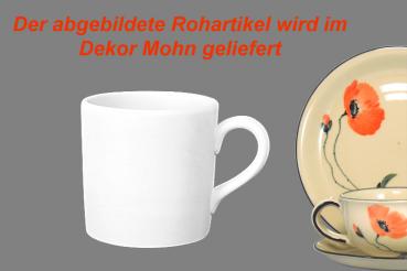 Kaffeebecher Zylinder Mohn