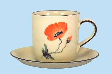 Kaffeebecher Mohn