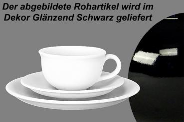 Kaffeegedeck glänzend schwarz