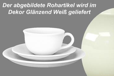 Kaffeegedeck glänzend weiß