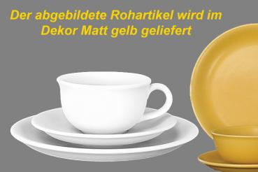 Kaffeegedeck matt gelb