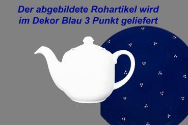 Kaffeekanne 0,4 l blau 3 Punkt