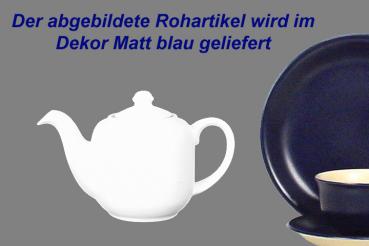 Kaffeekanne 0,4 l matt blau