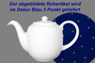 Kaffeekanne 1,3 Liter blau 3 Punkt