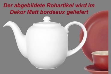 Kaffeekanne 0,9 Liter matt bordeaux