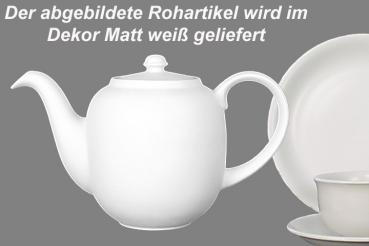 Kaffeekanne 0,9 l matt weiß