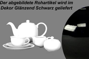 Kaffeeservice 15-teilig glänzend schwarz