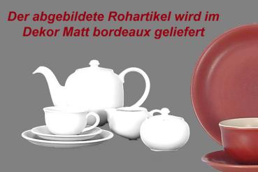 Kaffeeservice 15-teilig matt bordeaux