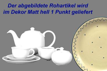 Kaffeeservice 15-teilig matt hell 1 Punkt