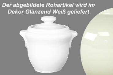 Küchendose glänzend weiß