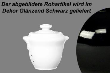 Knoblauchtopf glänzend schwarz