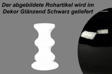 Leuchter glänzend schwarz