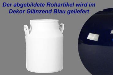 Milchkanne H 13 cm glänzend blau