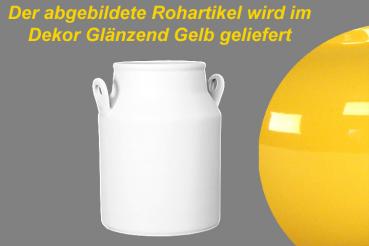 Milchkanne H 13 cm glänzend gelb