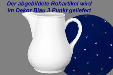 Milchtopf 0,75 blau 3 Punkt