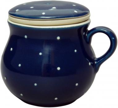 Molly Cup with sieve and lid blue 1 point