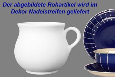 Mollytasse blau Nadelstreifen