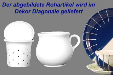 Mollytasse mit Sieb und Deckel Diagonale