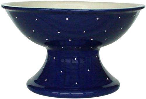 Fruit bowl with foot blue 1 point