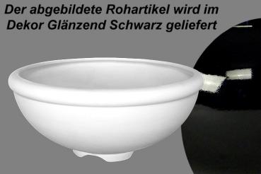 Obstwäscher glänzend schwarz