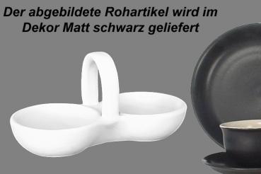 Pfeffer-Salz Napf matt schwarz