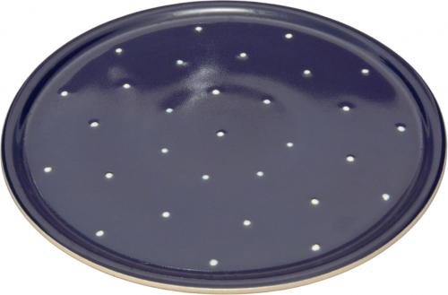 Plate 20 round blue 1 point