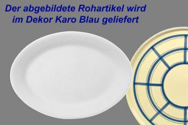 Platte 29 oval karo