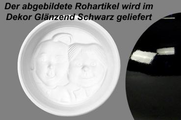 Puddingform Max & Moritz glänzend schwarz