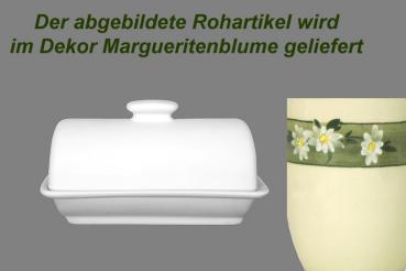 Rollenbutterdose Dekor Margueritenblume