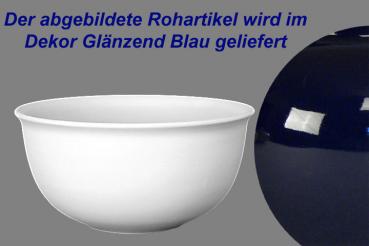 Salatschüssel 21 glänzend blau