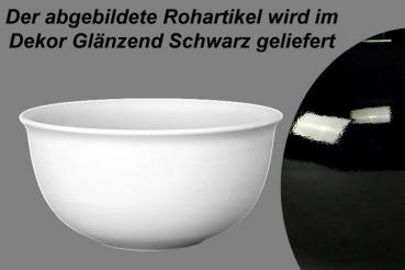 Salatschüssel 17 glänzend schwarz