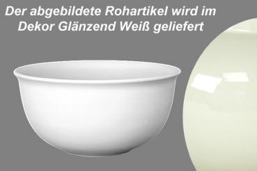 Salatschüssel 13 glänzend weiß