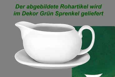 Sauciere grün Sprenkel