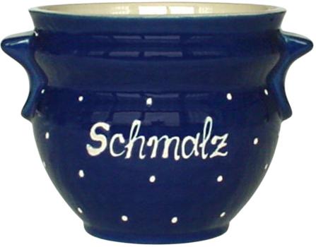 Schmalztopf blau 1 Punkt