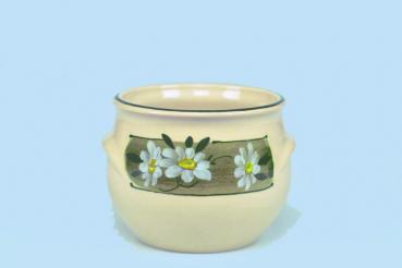 Schmalztopf 150 ml Dekor Margueritenblume