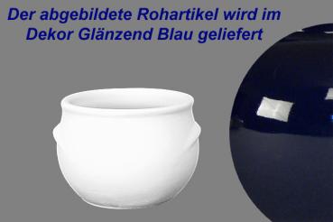 Schmalztopf 250 ml glänzend blau