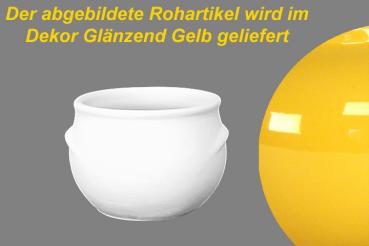 Schmalztopf 250 ml glänzend gelb