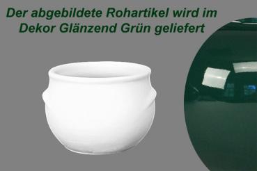 Schmalztopf 250 ml glänzend grün