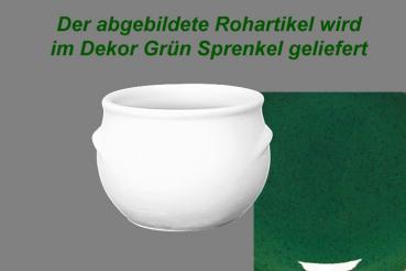 Schmalztopf 250 ml grün Sprenkel