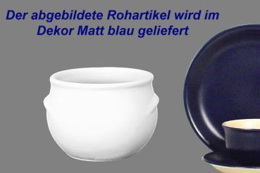 Schmalztopf 150 ml matt blau