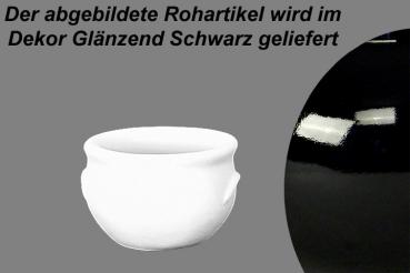 Schmalztopf 50 ml glänzend schwarz