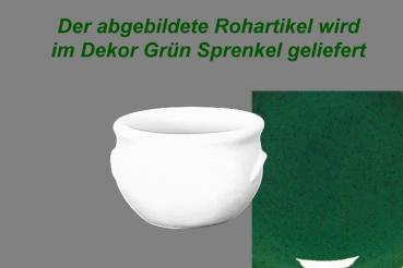 Schmalztopf 100 ml grün Sprenkel