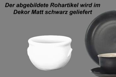 Schmalztopf 50 ml matt schwarz