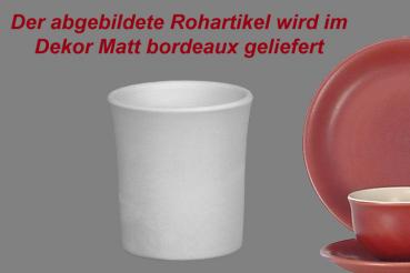 Schnaps-/Eierbecher matt bordeaux