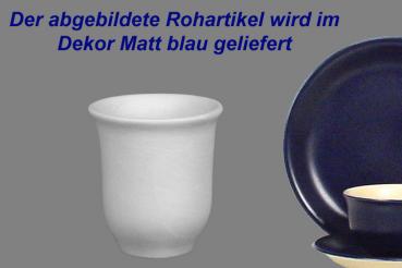 Schnapsbecher matt blau