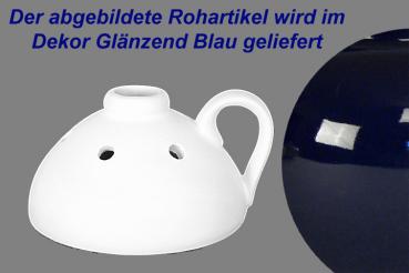 Steckvase glänzend blau