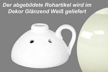 Steckvase glänzend weiß