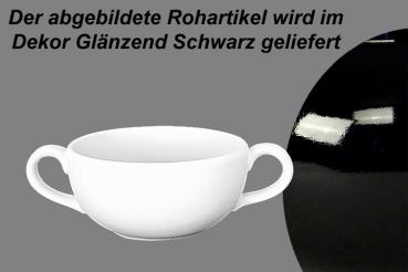 Suppentasse obere glänzend schwarz